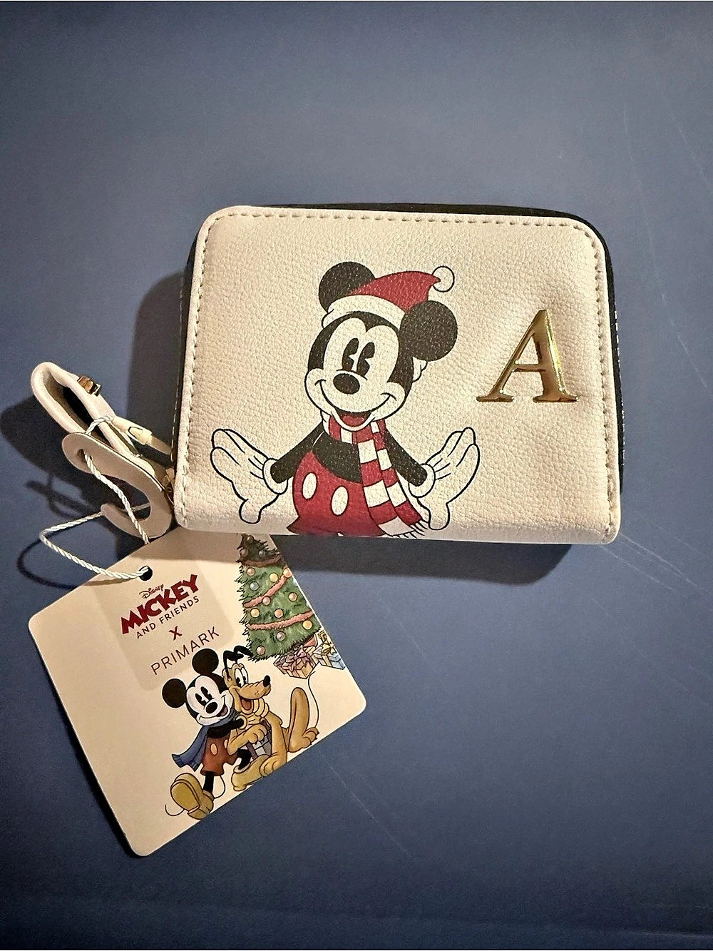 NWT Mickey Christmas Coin Wallet Letter A